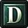 Карточка с буквой D