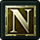 Карточка с буквой N